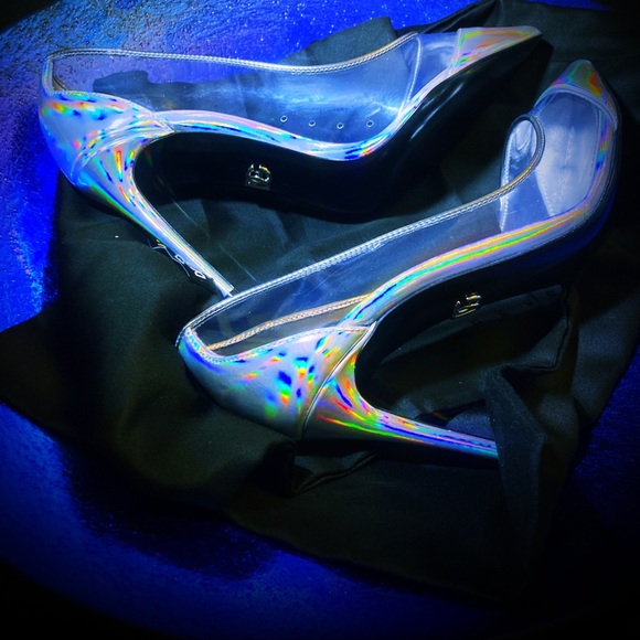 Dolce & Gabbana Cardinale Iridescente pointed-toe Pumps (Actual size 4 !!!!) - Picture 11 of 16